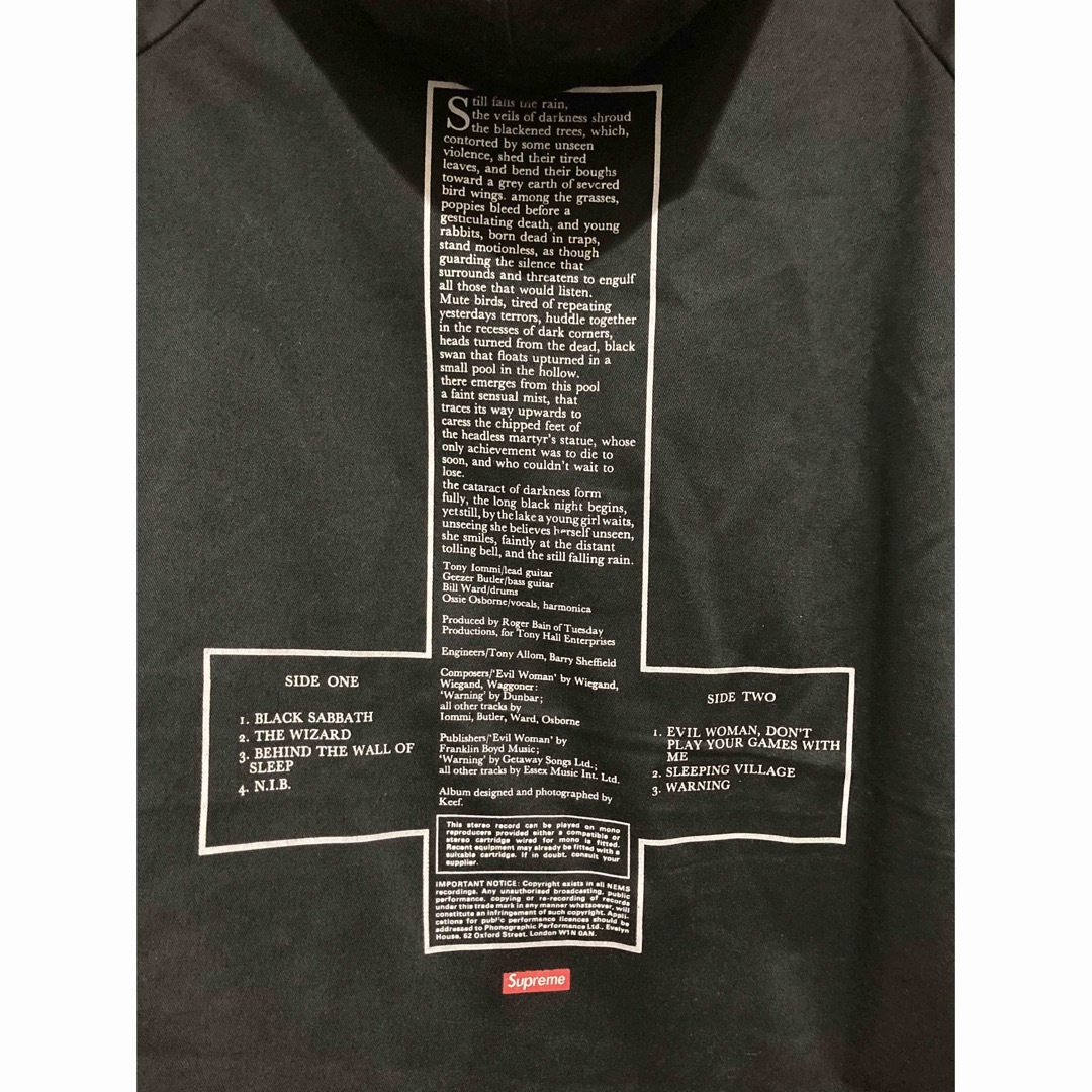 Supreme - 正規品 Supreme Black Sabbath Hooded Parkaの通販 by