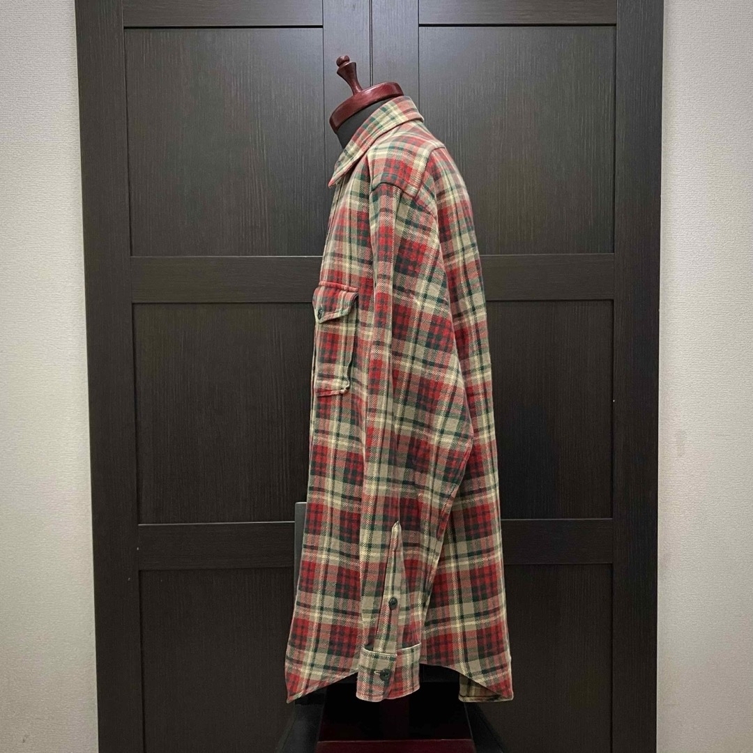 RRL - 希少！ ダブルアールエル RRL 長袖 ネルシャツ 厚手 初期 三つ星