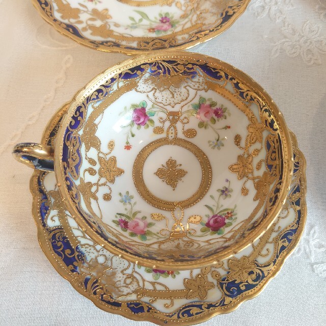 希少 洋食器 Noritake ノリタケ 金彩色絵 大皿6枚 中皿6枚 丸
