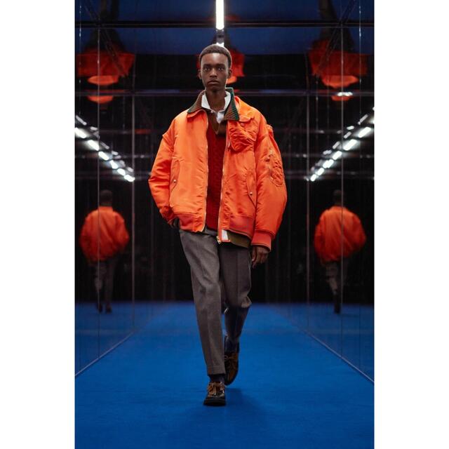 kolor - 【未使用】Kolor 22AW MA-1ブルゾン オレンジの通販 by the