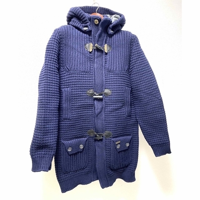 BARK - 小栗旬さん着用 Bark ダッフルコート M(M〜Lサイズ)ネイビーの