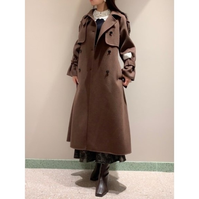 SNIDEL - 僅少 新品 SNIDEL ウロコカシミアスタンドカラーコート