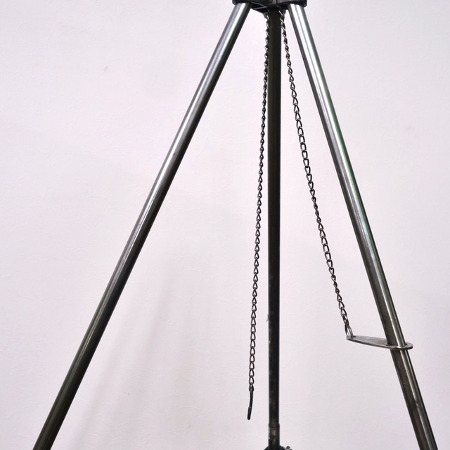 Snow Peak - 廃番 スノーピーク snowpeak ザ 三脚スタンド バック付 ST