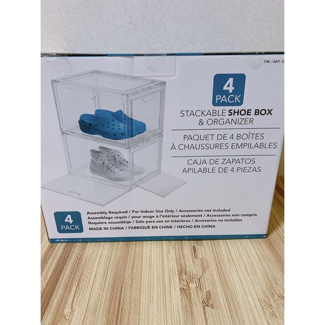 コストコ クリア シューズボックス 4個セットの通販 by LANDY｜ラクマ
