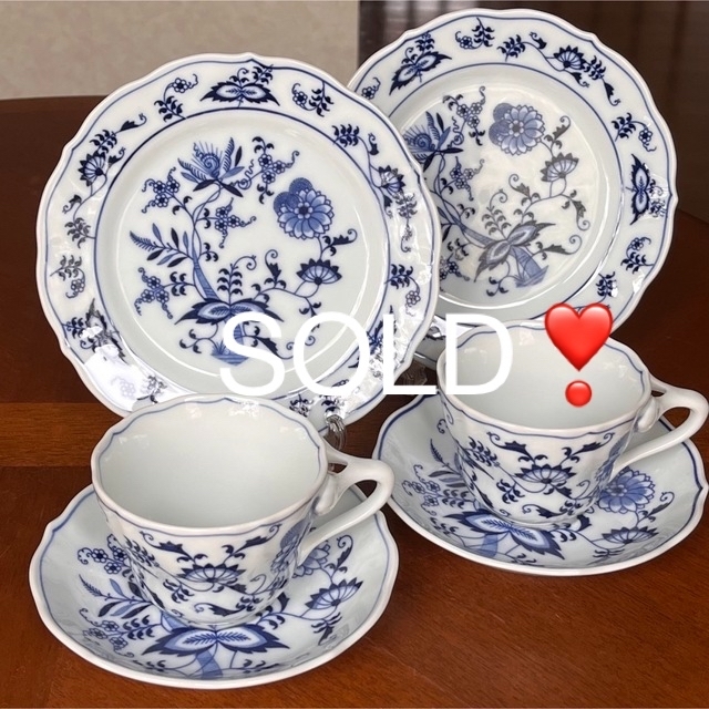 未使用美品】ブルーダニューブ☆ブルーオニオン☆トリオ ペアの通販 by