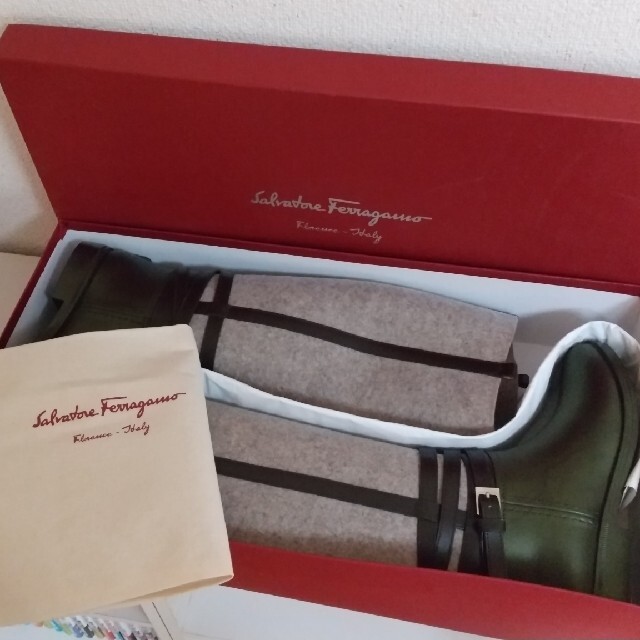 Salvatore Ferragamo - ＊フェラガモ＊レインブーツ(約23cm)の通販 by