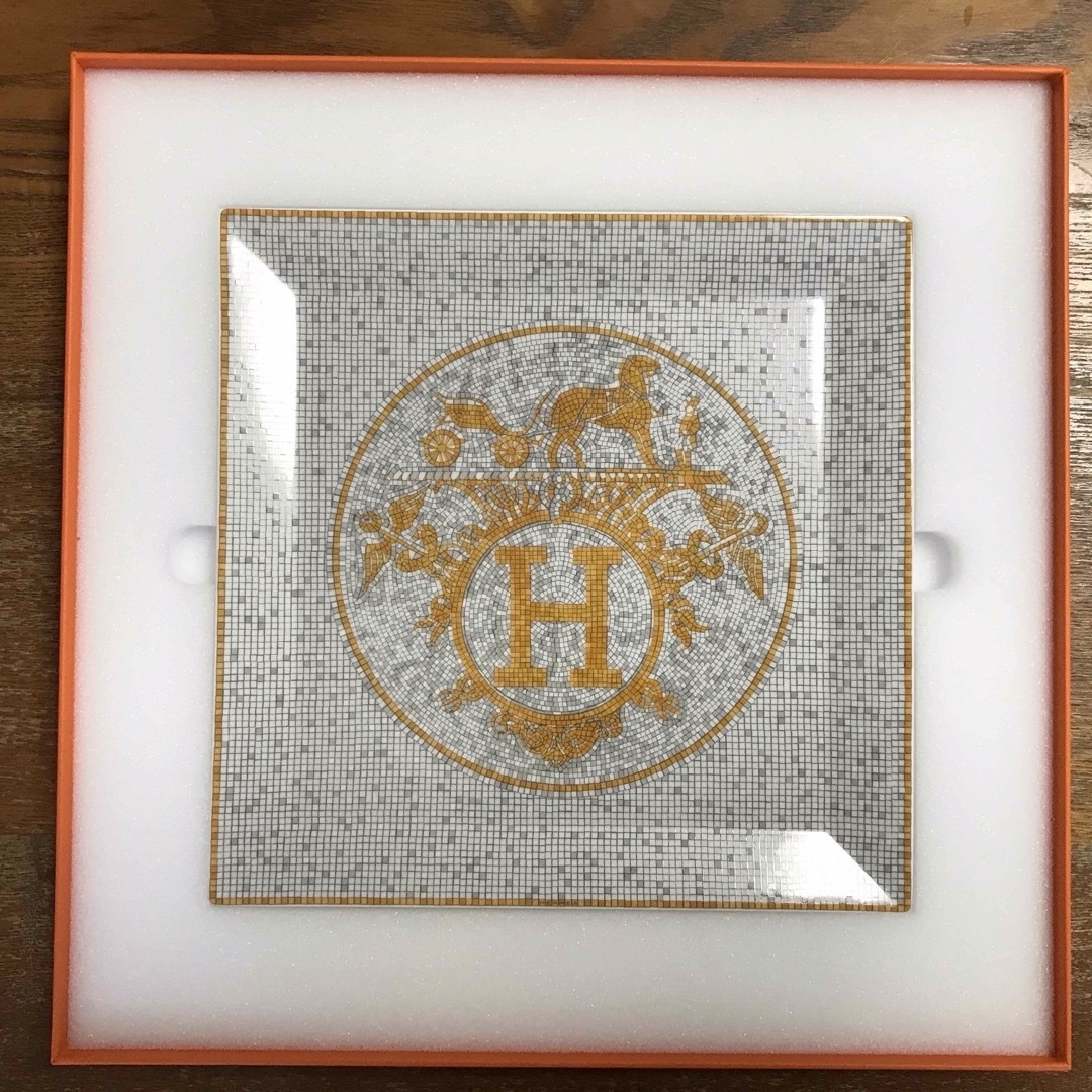 HERMES エルメス モザイクヴァンキャトル 長方形プレート 未使用