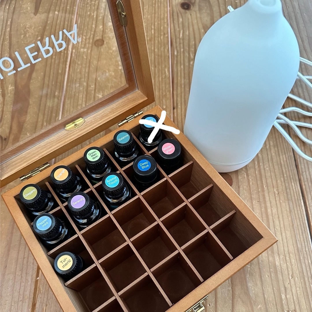 freedom様用doTERRA エッセンシャルオイルディフューザー木箱付