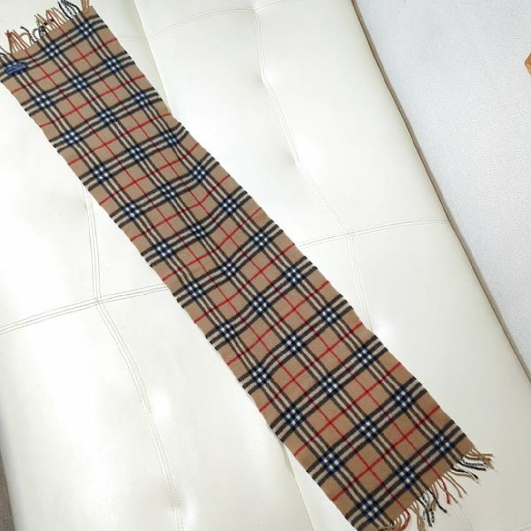 BURBERRY - バーバリーズ ラムウール ショートマフラー 長さ133cm位