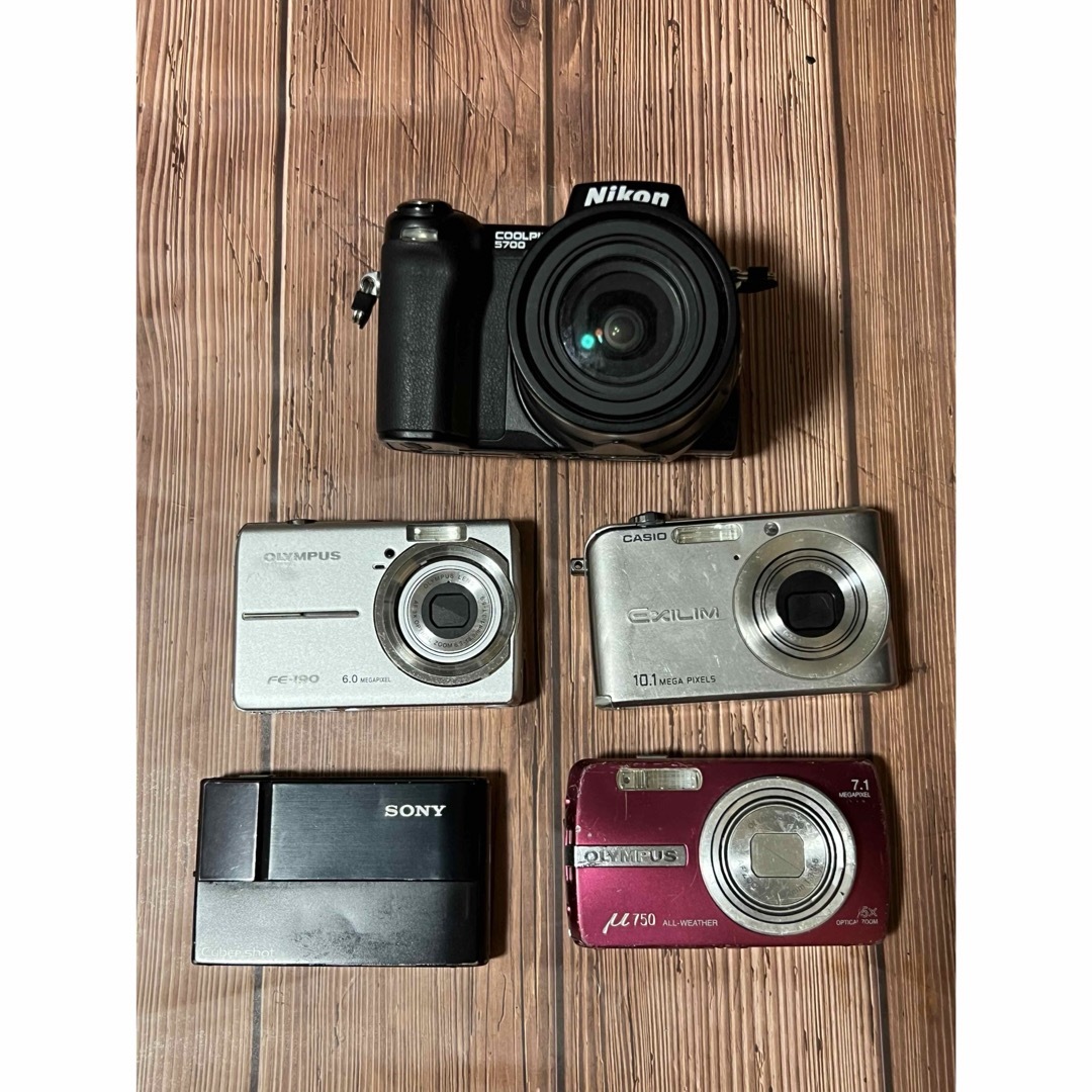 5台デジタルカメラジャンク品動作未確認③