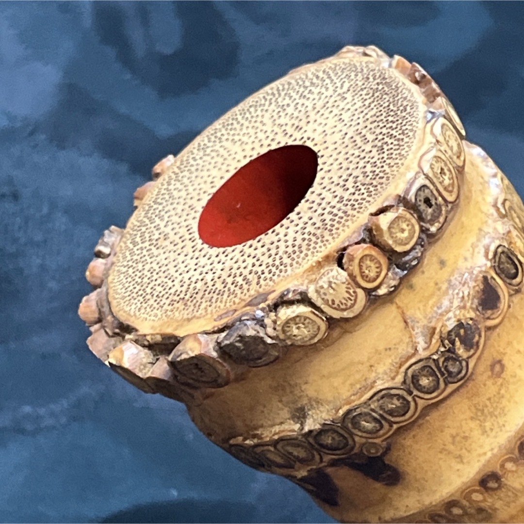 尺八 都山流 深水 一尺八寸管 中継ぎ 銀三線 【音出し確認済み】 状態