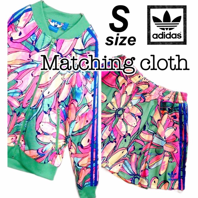 adidas - アディダス トロピカル 花柄 ジャージ セットアップ スカート