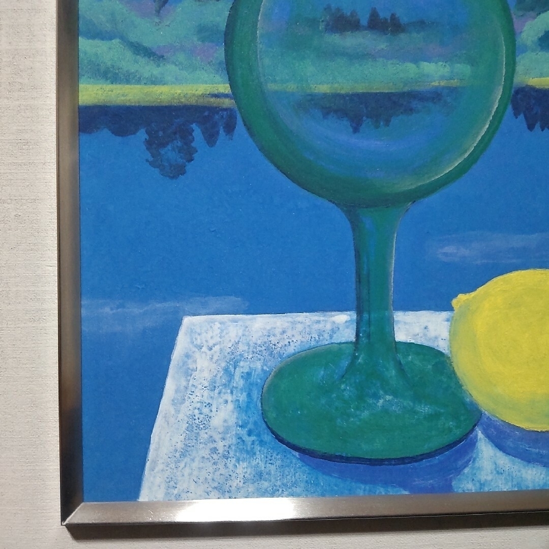 絵画日本画静物画川島睦郎壜日展会員・審査員共シール肉筆