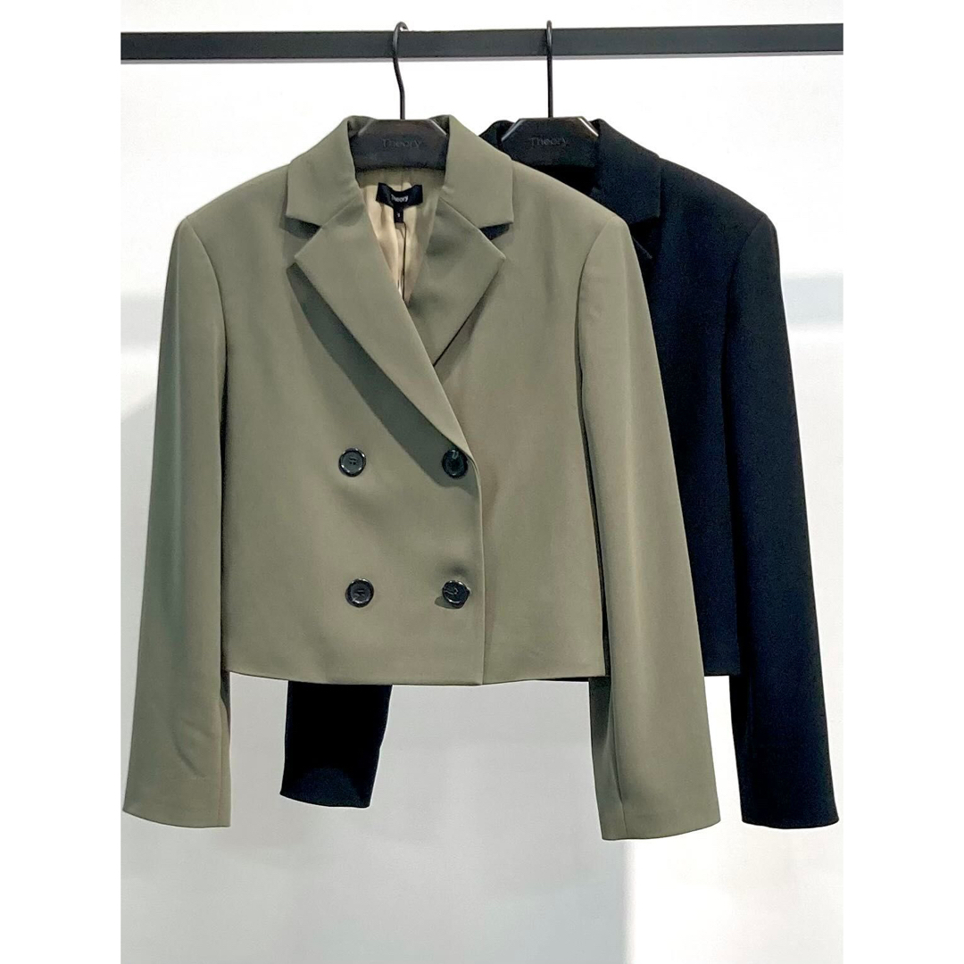 Theory - Theory 23aw クロップド丈ダブルジャケットの通販 by yu♡'s