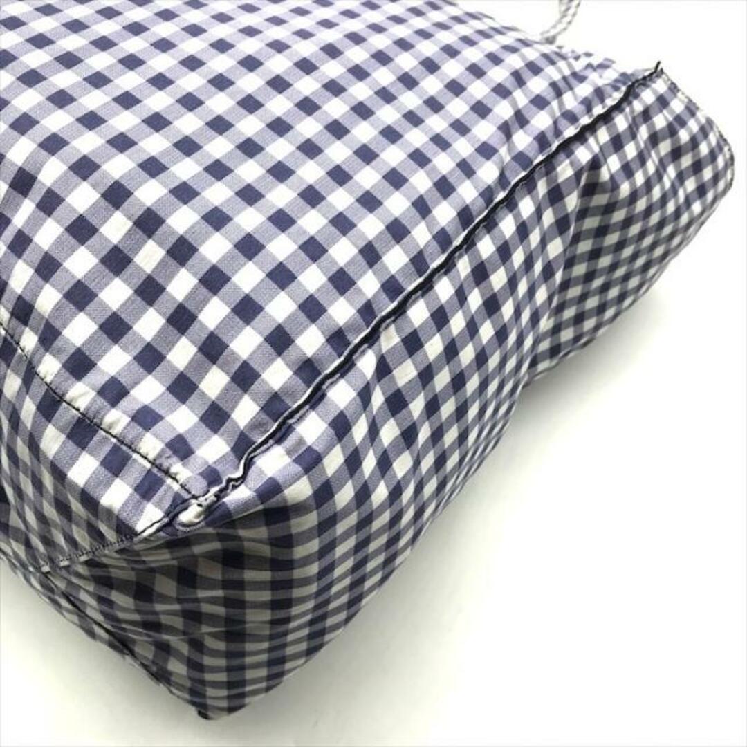 PRADA - 良品 PRADA プラダ 三角ロゴ プレート ギンガムチェック