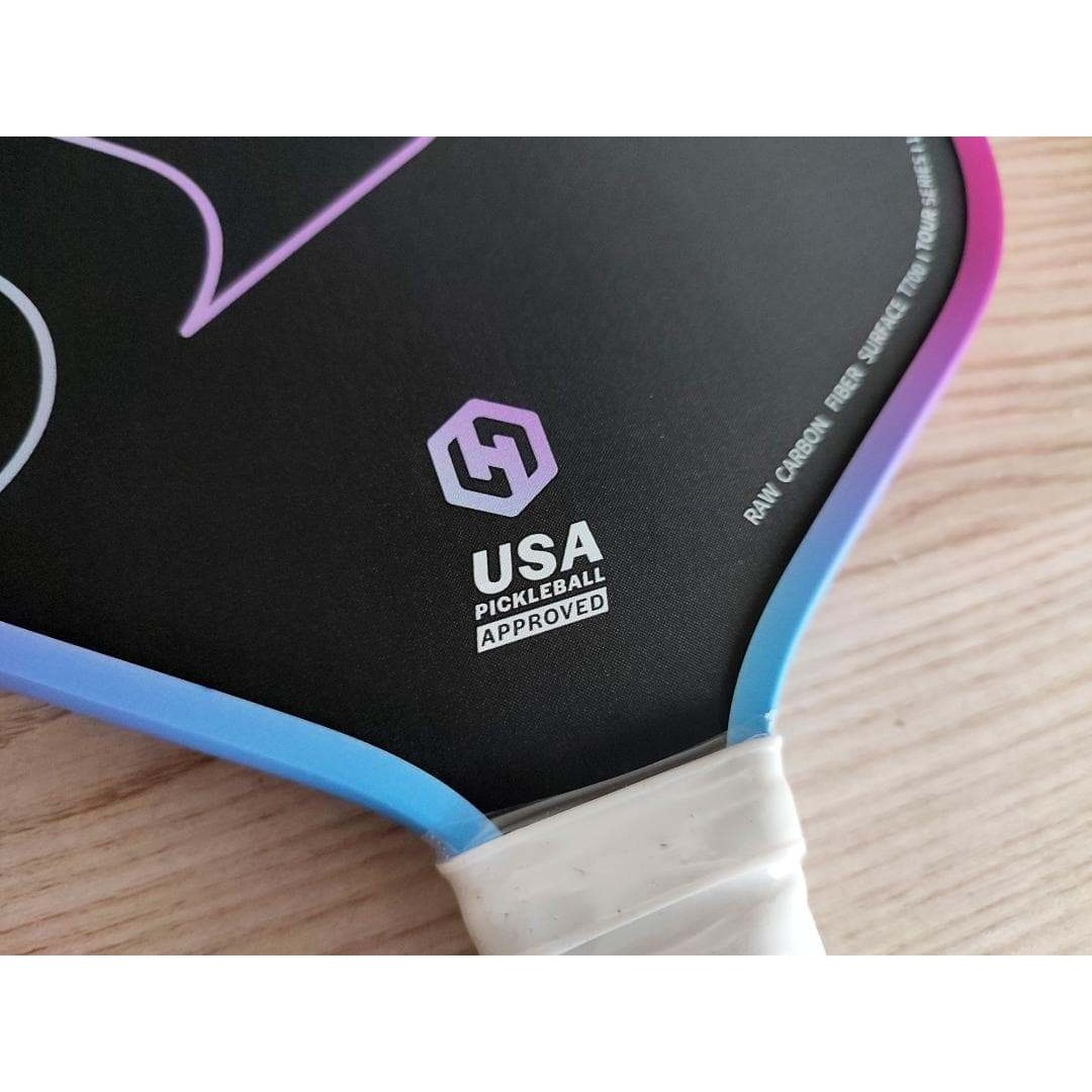 ピックルボール パドル T700 生カーボンファイバー ピンク ブルー3