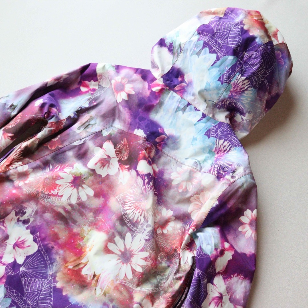5437【極美品】VOLCOM ジャケット レディース 裏ボア 花柄 総柄
