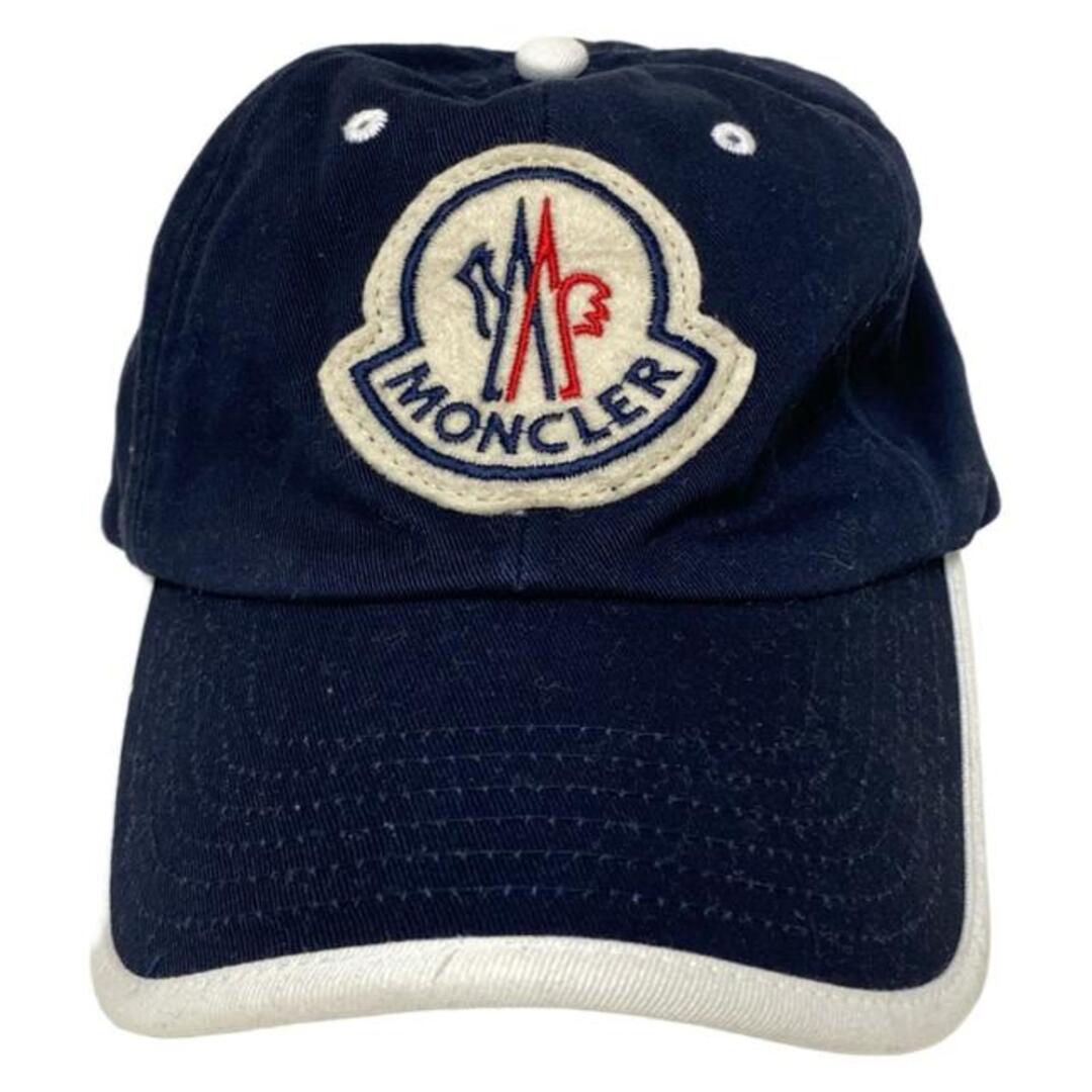 MONCLER ネイビー ストライプ キャップ Moncler ネイビー ストライプ