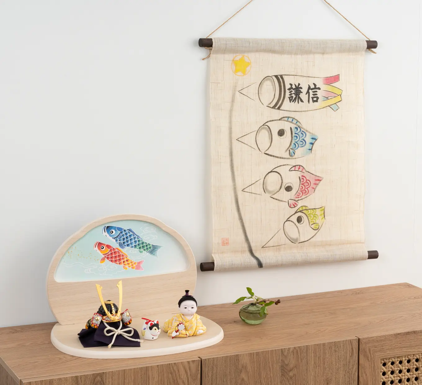 型染タペストリー40・ほたる 京都くろちく くろちく タペストリー