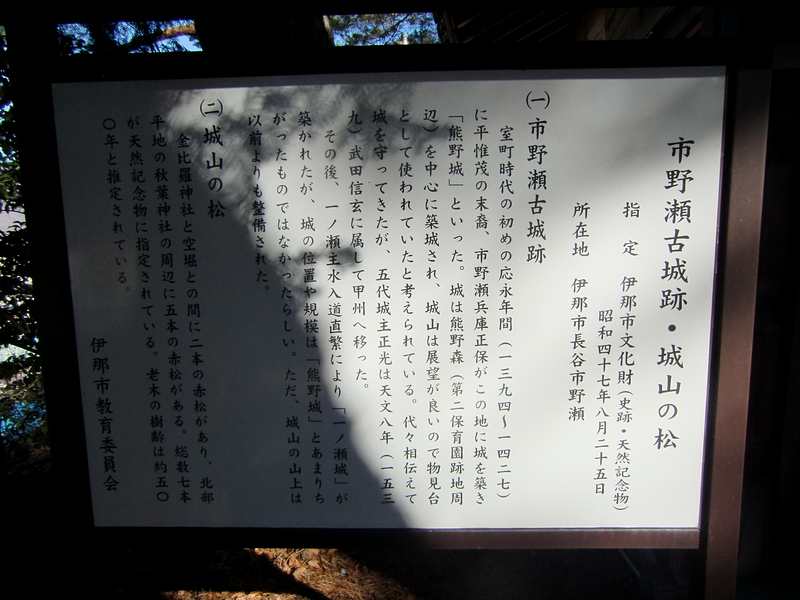 長野県タイプB、山田城、蟻塚城、殿嶋城、市野瀬古城、遠野城イベント