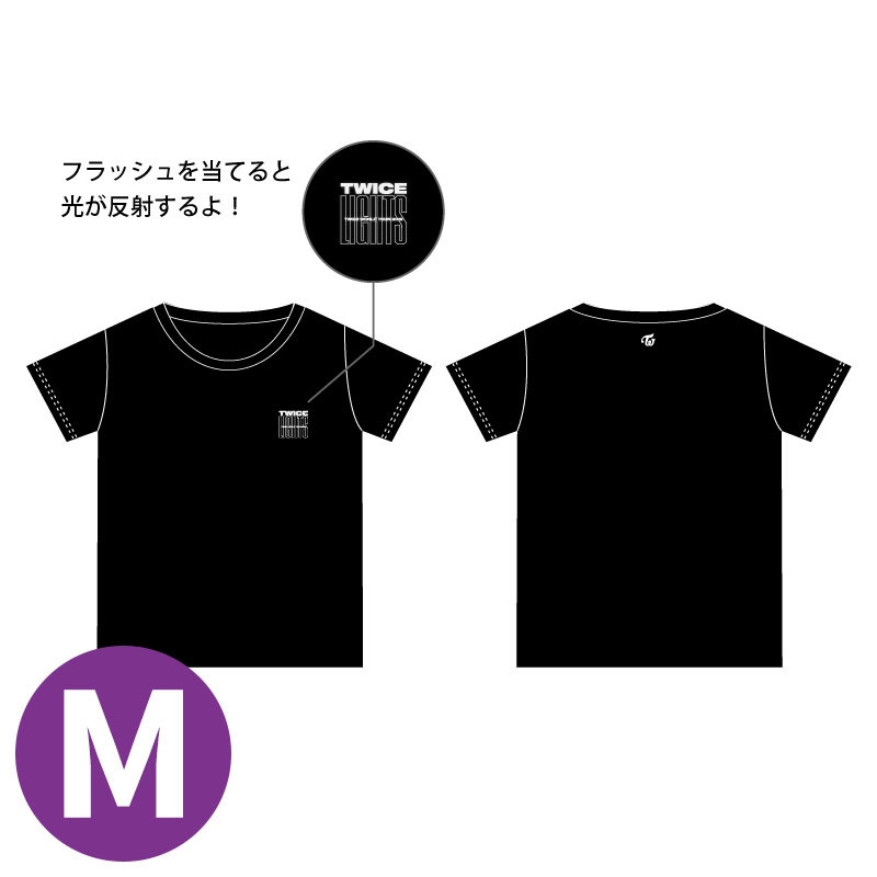 Tシャツ ブラック（Mサイズ） / TWICE WORLD TOUR 2019 'TWICELIGHTS