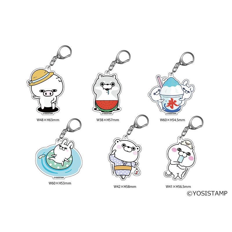 トレーディングアクリルキーホルダー（全6種のうちランダムで1種