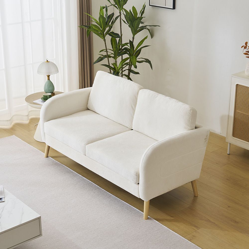 ソファ カウチ フロアソファー 2人掛け コンパクト 肘付き リビング