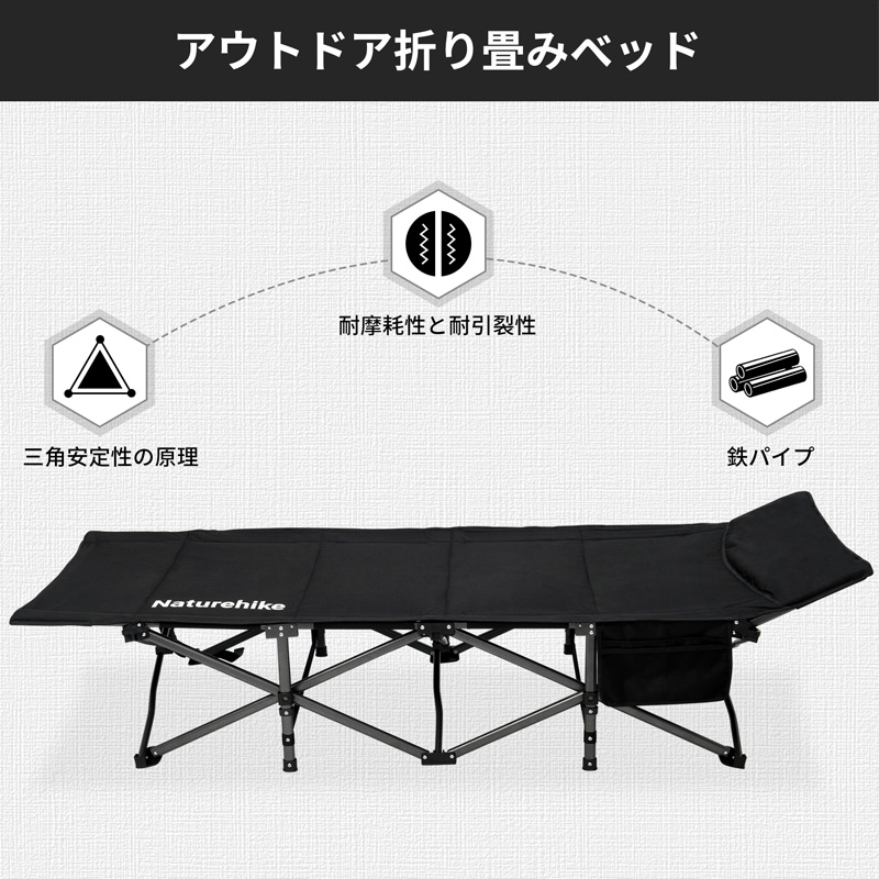 Naturehike コット アウトドアベッド コット用マット 折りたたみ式