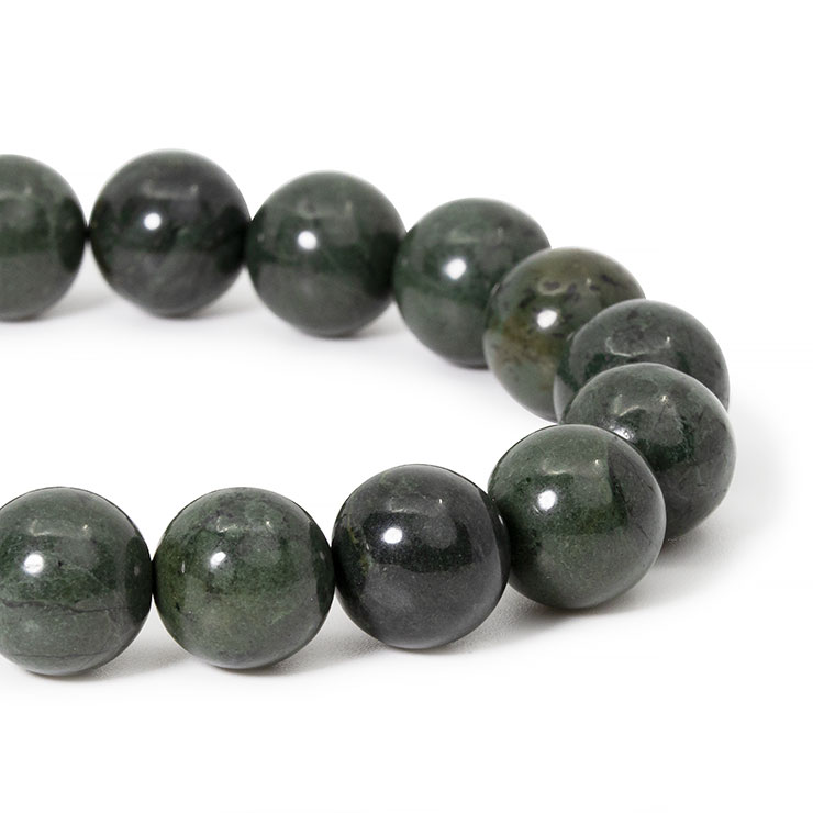一点もの】神居古潭石 Bタイプ 12mm シンプルブレスレット｜天然石