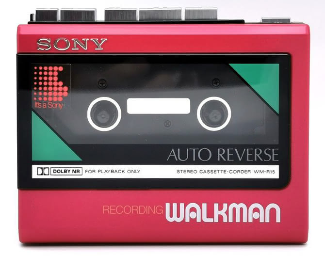 ジャンク SONY WM-2 ソニー ウォークマン2 カセットプレーヤー 赤