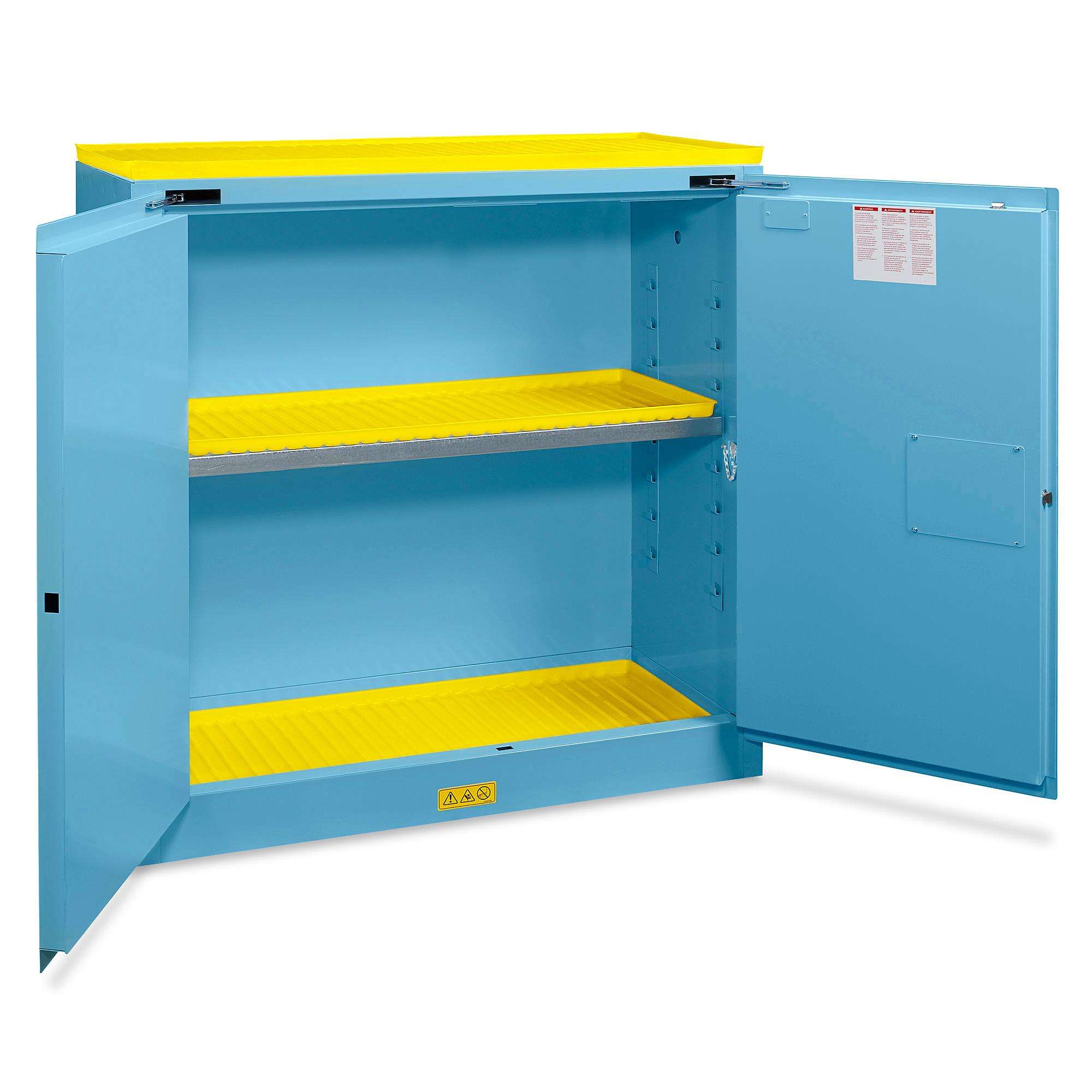 Corrosive Cabinet - Steel, Self-Closing Doors, 30 Gallon H-3775S