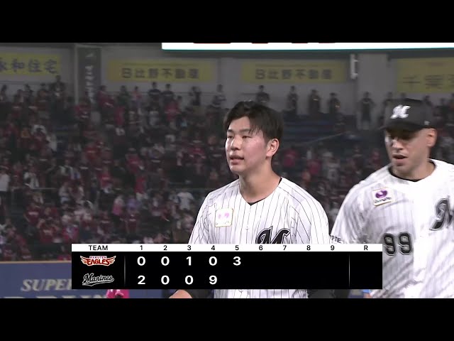 5回表】マリーンズ・吉川悠斗 5回を投げ切りプロ初先発で初勝利を