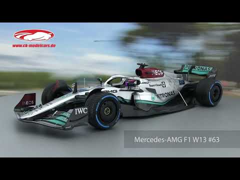 Minichamps 1:18 G. Russell Mercedes-AMG F1 W13 #63 5位 Monaco GP