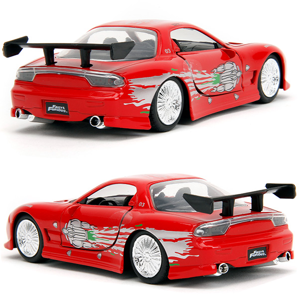JADATOYS 1:32 ワイルドスピードダイキャストカー DOM'S MAZDA RX-7