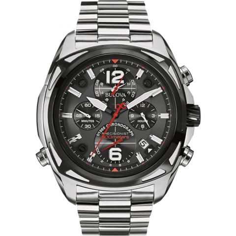 ブローバ 腕時計 プレシジョニスト 98B227 ブラック×ステンレス