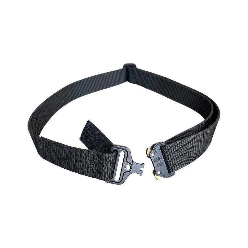 1465：BB革工房 アルミ合金製 ワンタッチベルト38mm黒 B-38（調整75