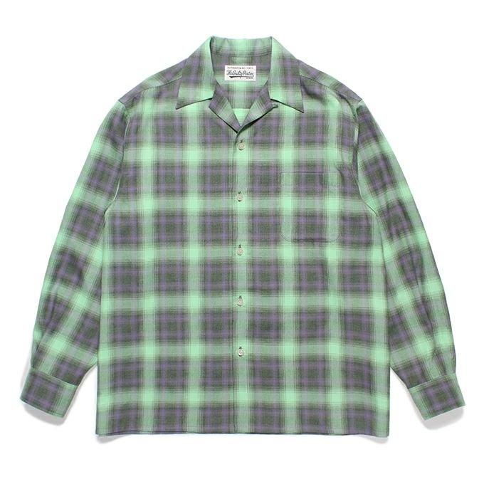 WACKO MARIA/ワコマリア/OMBRE CHECK OPEN COLLAR SHIRT L/S ( TYPE-2