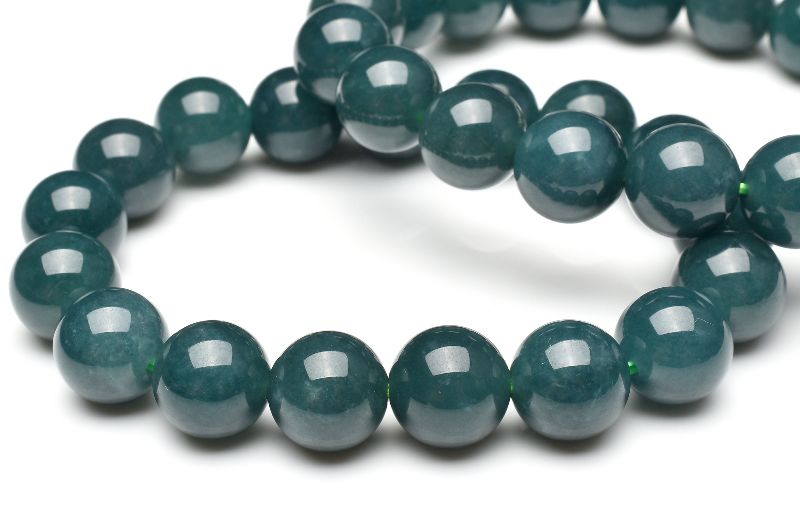 グアテマラ産◇希少マンサーノ翡翠 ブルージェダイト 青翡翠 12mm