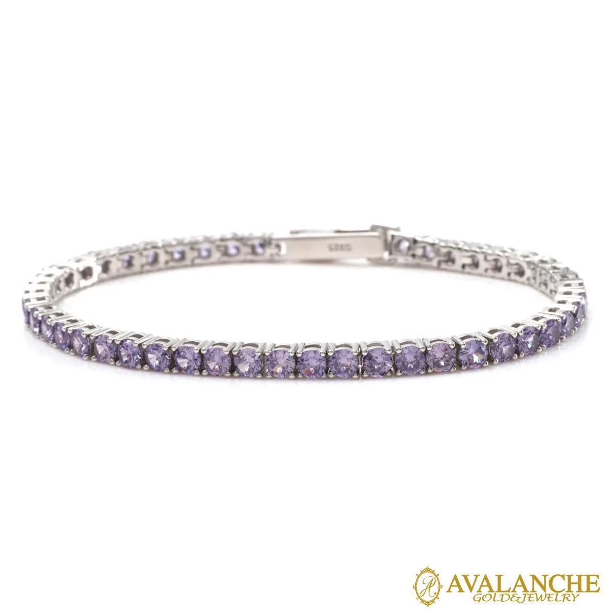 シルバー テニスブレスレット 幅3mm 16cm-18cm - AVALANCHE OFFICIAL STORE