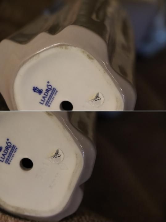 スペインLLADRO(リヤドロ)社の陶器人形の置物『フィギュリン』若草色の