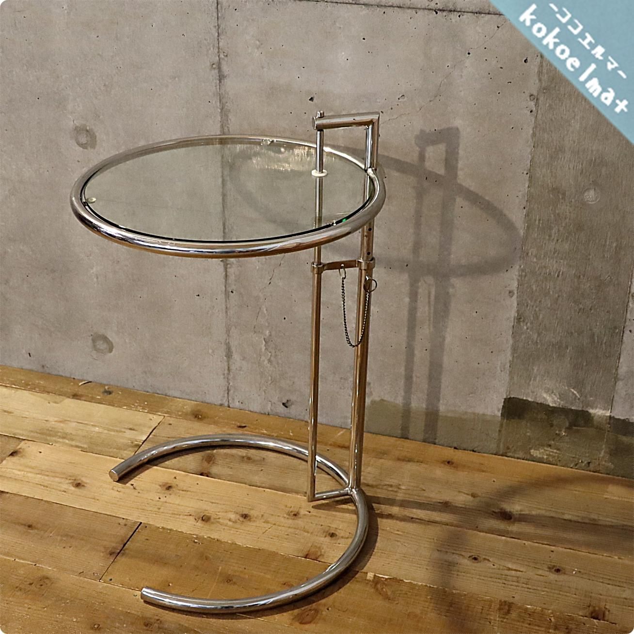 アイリーン・グレイデザインE-1027 アジャスタブルテーブルです。高さ