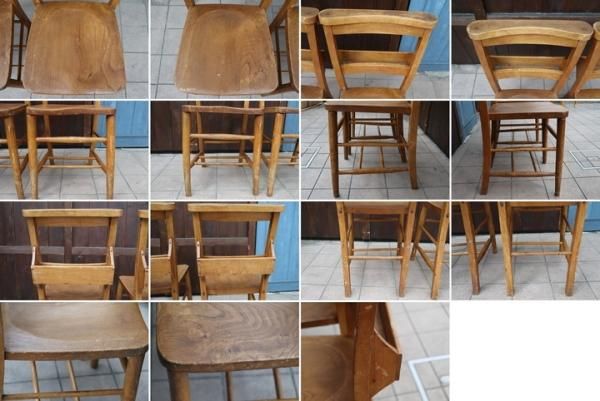 値下げ/アンティークのチャーチチェア2脚セットです。クラシカルな