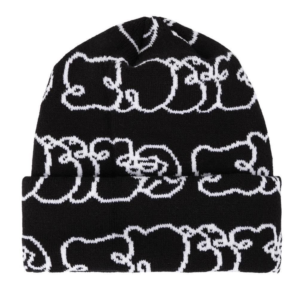 新品 カナダ製 SNEEZE MAGAZINE × CLASSIC GRIP BEANIE (BLACK) ス
