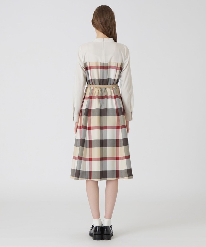 バーバリー クレストブリッジチェッククロッシングビエラドッキング