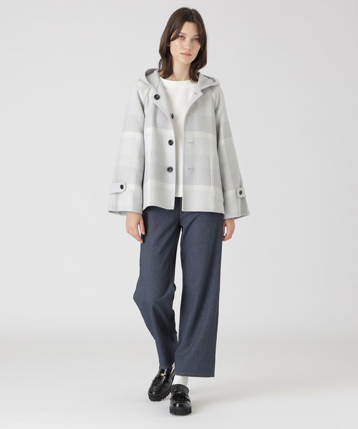 一部店舗限定】クレストブリッジチェックリバーシブルコート(508543922