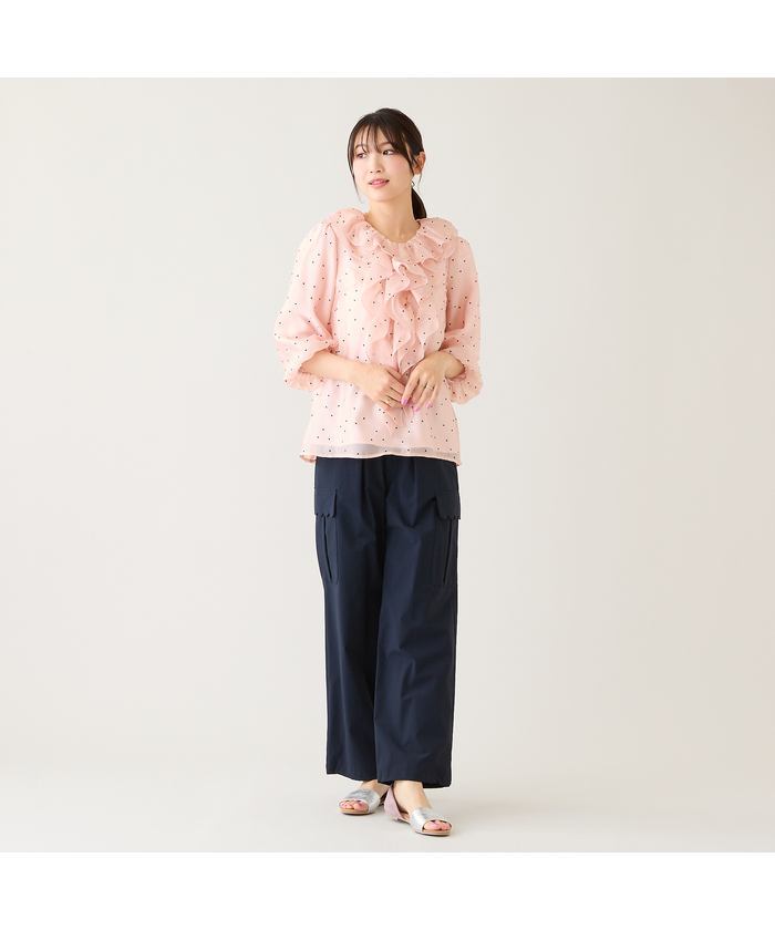 ローズティアラ RoseTiara 【撥水】スカラポケットカーゴパンツ