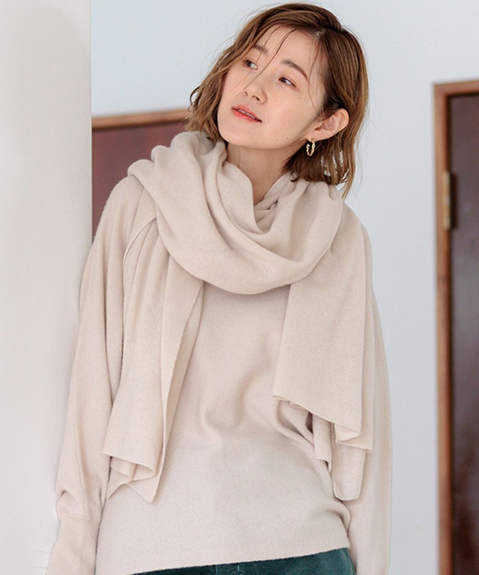 洗える】ピュアカシミヤ 大判 ストール(506875087)｜阪急百貨店公式