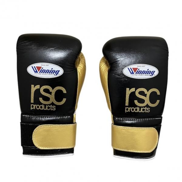 winning × rsc ] ボクシンググローブマジック14oz（黒×金