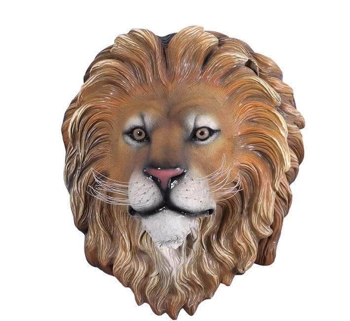 動物オブジェ☆ライオンキングの頭部・壁掛け【66cm】☆等身大
