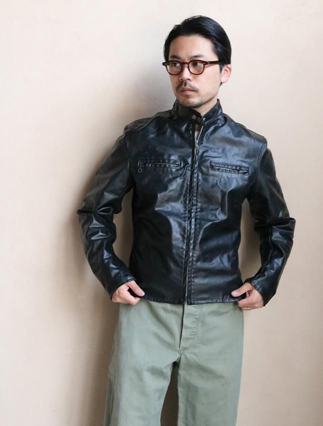 60s HARLEY DAVIDSON SINGLE RIDERS LEATHER JACKET SIZE ML